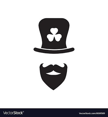 Flat icon in black and white man beard vector image