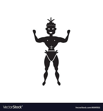 Flat icon in black and white Man dancer vector image