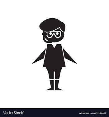 Flat icon in black and white Man diver vector image