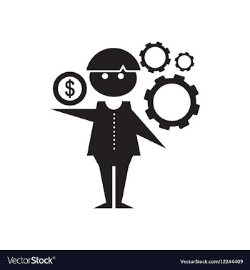 Flat icon in black and white Man schedule vector image