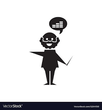 Flat icon in black and white Man schedule vector image