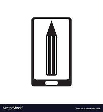 Flat icon in black and white mobile app vector image
