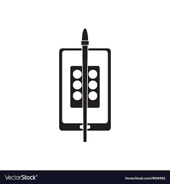 Flat icon in black and white mobile app vector image