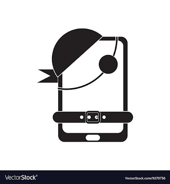 Flat icon in black and white mobile app vector image