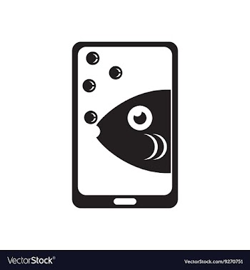 Flat icon in black and white mobile app vector image