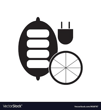 Flat icon in black and white mobile battery vector image