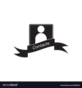 Flat icon in black and white mobile contacts vector image