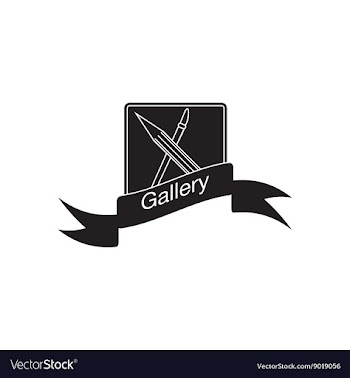 Flat icon in black and white mobile gallery vector image