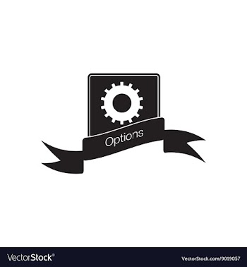 Flat icon in black and white mobile options vector image