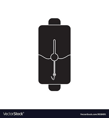 Flat icon in black and white mobile phone battery vector image