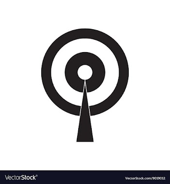 Flat icon in black and white mobile Wi fi tower vector image