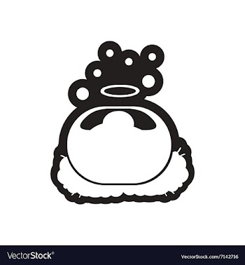 Flat icon in black and white newborn Jesus vector image