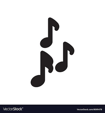 Flat icon in black and white notes vector image
