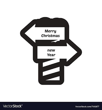 Flat icon in black and white pointer North Pole vector image