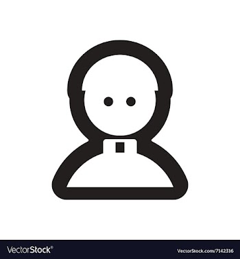 Flat icon in black and white Priest vector image