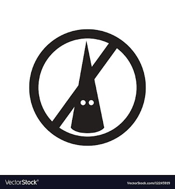 Flat icon in black and white racism vector image