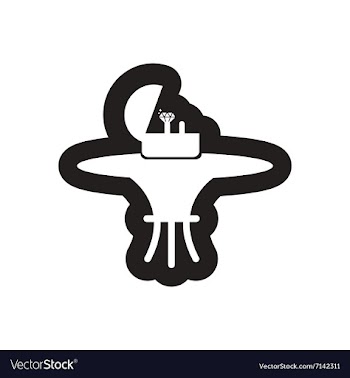 Flat icon in black and white Ring box vector image