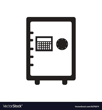 Flat icon in black and white safe vector image