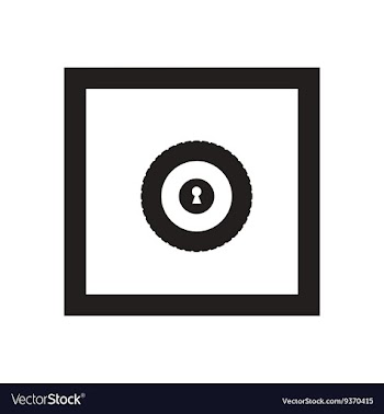 Flat icon in black and white safe vector image