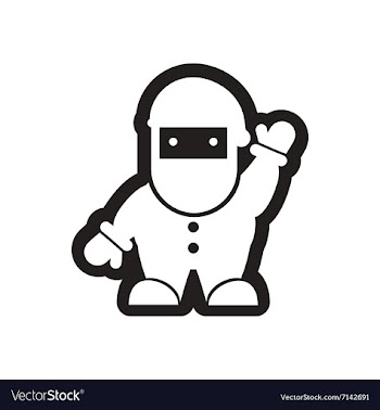 Flat icon in black and white Santa Claus vector image