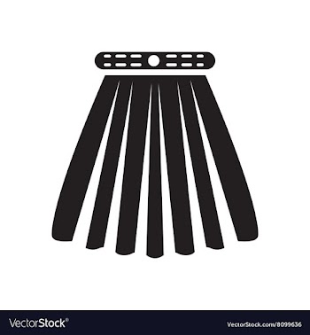 Flat icon in black and white skirt vector image