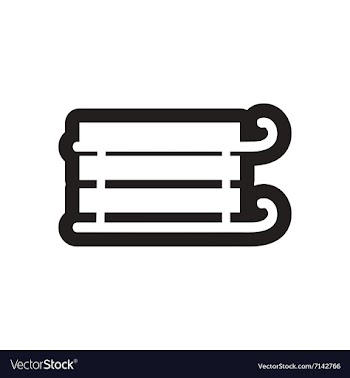 Flat icon in black and white sled vector image