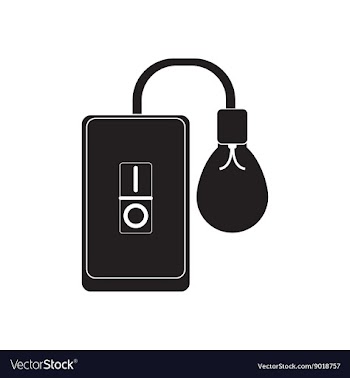 Flat icon in black and white smartphone lightbulb vector image