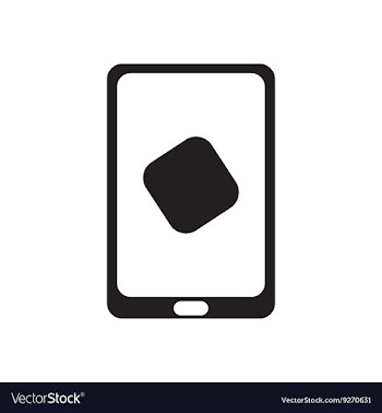 Flat icon in black and white smartphone vector image
