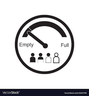 Flat icon in black and white speedometer people vector image