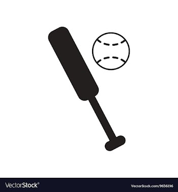 Flat icon in black and white style ball baseball vector image