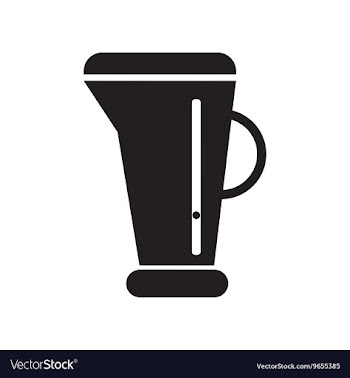 Flat icon in black and white style beaker vector image