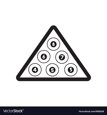 Flat icon in black and white style Billiard balls vector image