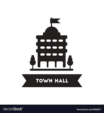 Flat icon in black and white style building town vector image