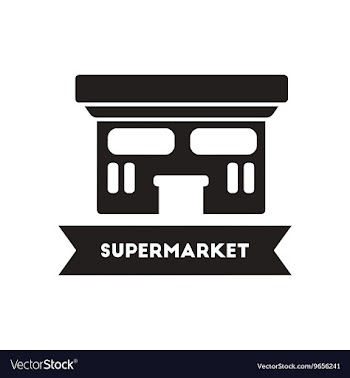 Flat icon in black and white style building vector image