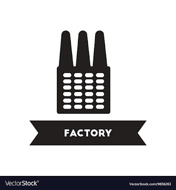 Flat icon in black and white style building vector image