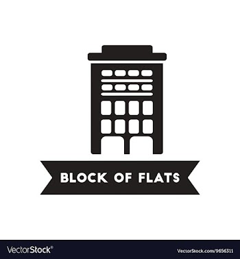 Flat icon in black and white style building vector image