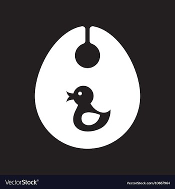 Flat icon in black and white style children bib vector image