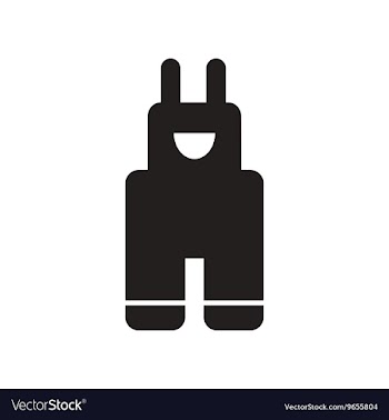 Flat icon in black and white style children pants vector image