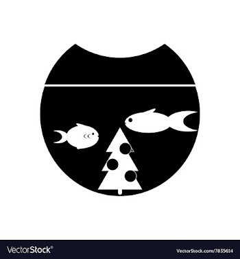 Flat icon in black and white style Christmas tree vector image