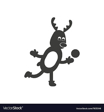 Flat icon in black and white style Christmas vector image