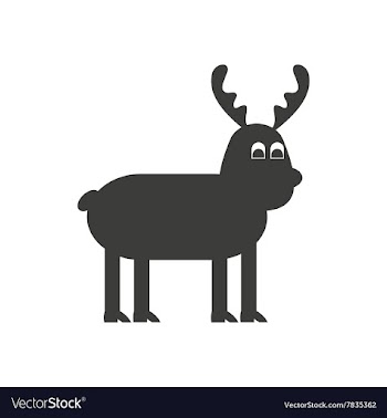 Flat icon in black and white style Christmas vector image
