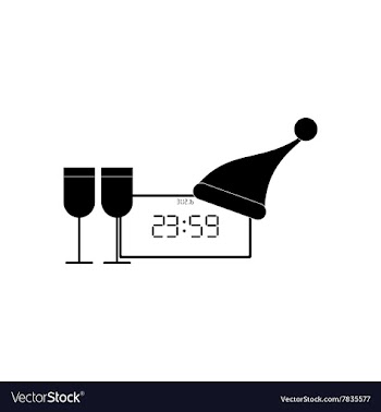 Flat icon in black and white style Christmas vector image