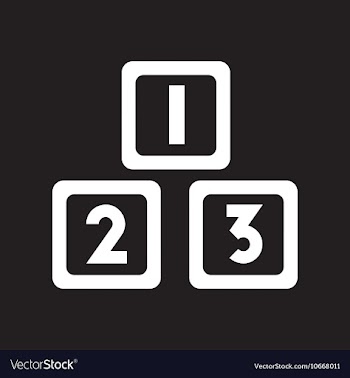 Flat icon in black and white style cubes toys vector image