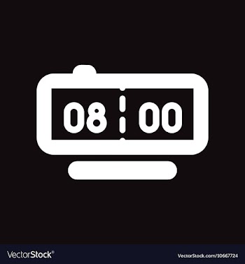 Flat icon in black and white style Digital Watch vector image