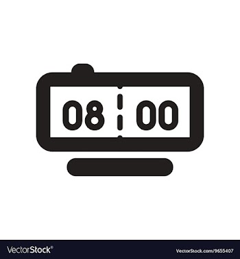 Flat icon in black and white style Digital Watch vector image