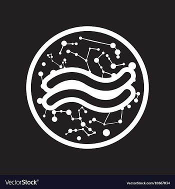 Flat icon in black and white style element zodiac vector image