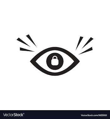 Flat icon in black and white style eye problems vector image