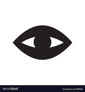 Flat icon in black and white style eye problems vector image