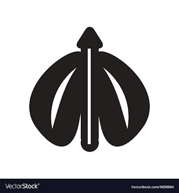 Flat icon in black and white style flying beetle vector image