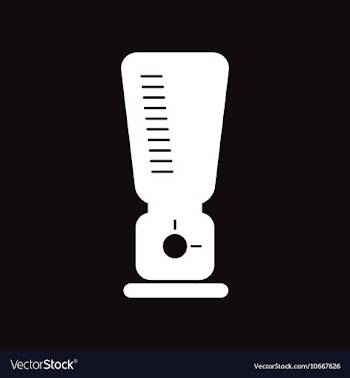 Flat icon in black and white style food processor vector image